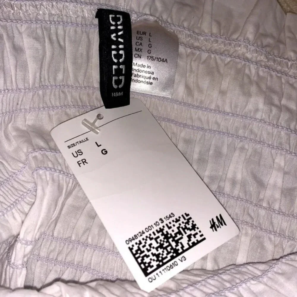 NWT H&M White Off The Shoulder Top